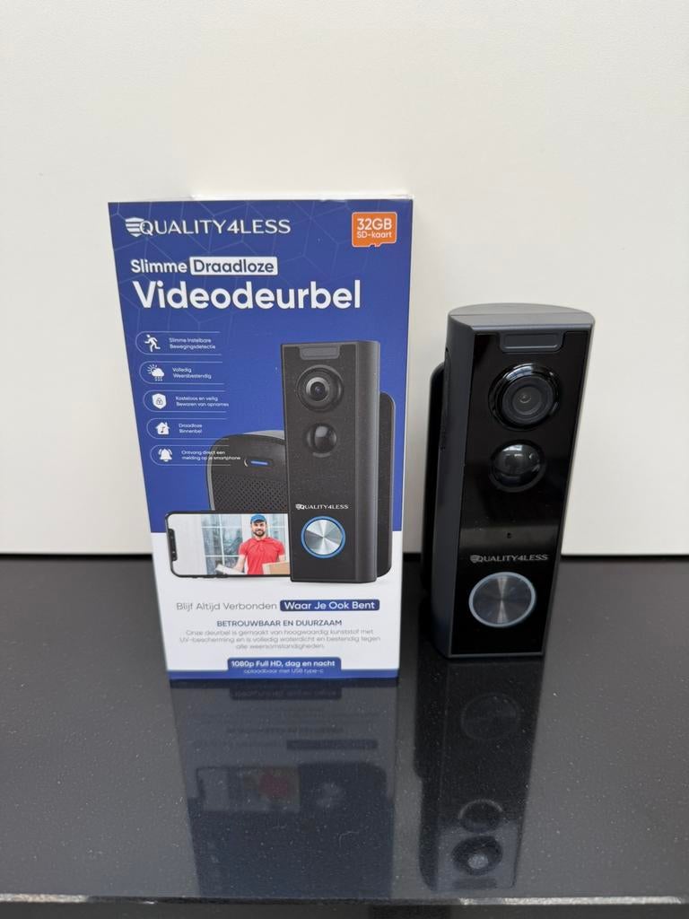 Slimme deurbel met camera, Huis en Inrichting, Deurbellen, Ophalen of Verzenden, Zo goed als nieuw