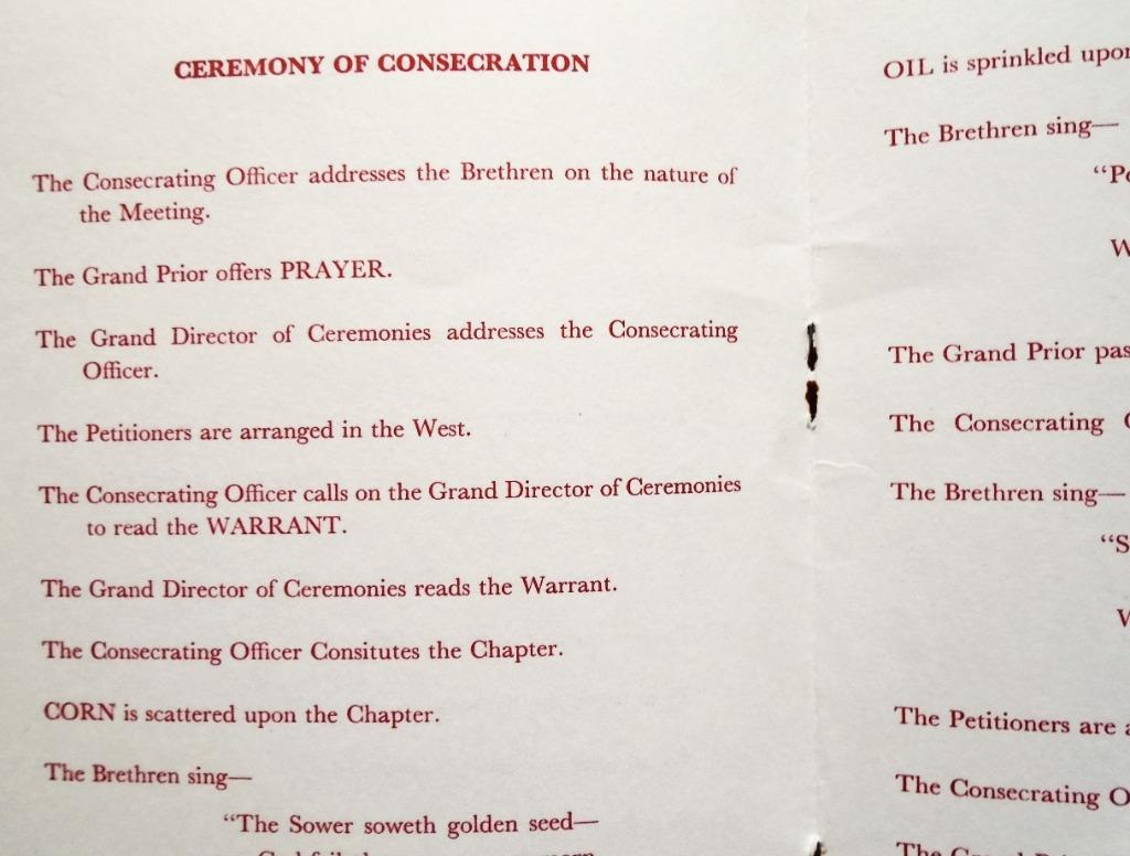 Consecration of Allesley Chapter Rose Croix No. 701 - 1971, Gelezen, Achtergrond en Informatie, Editorial, Ophalen of Verzenden