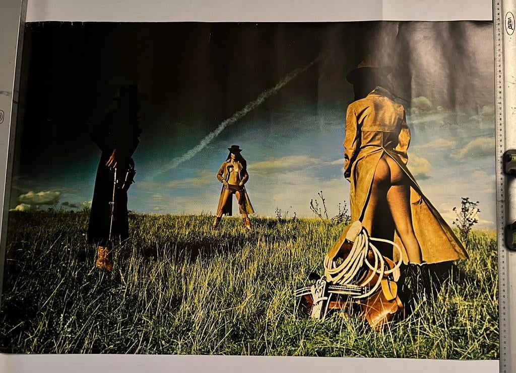AFFICHE ANCIENNE 1970 HIGH NOON-FRANCIS GIACOBETTI-LUI, Enlèvement, Comme neuf