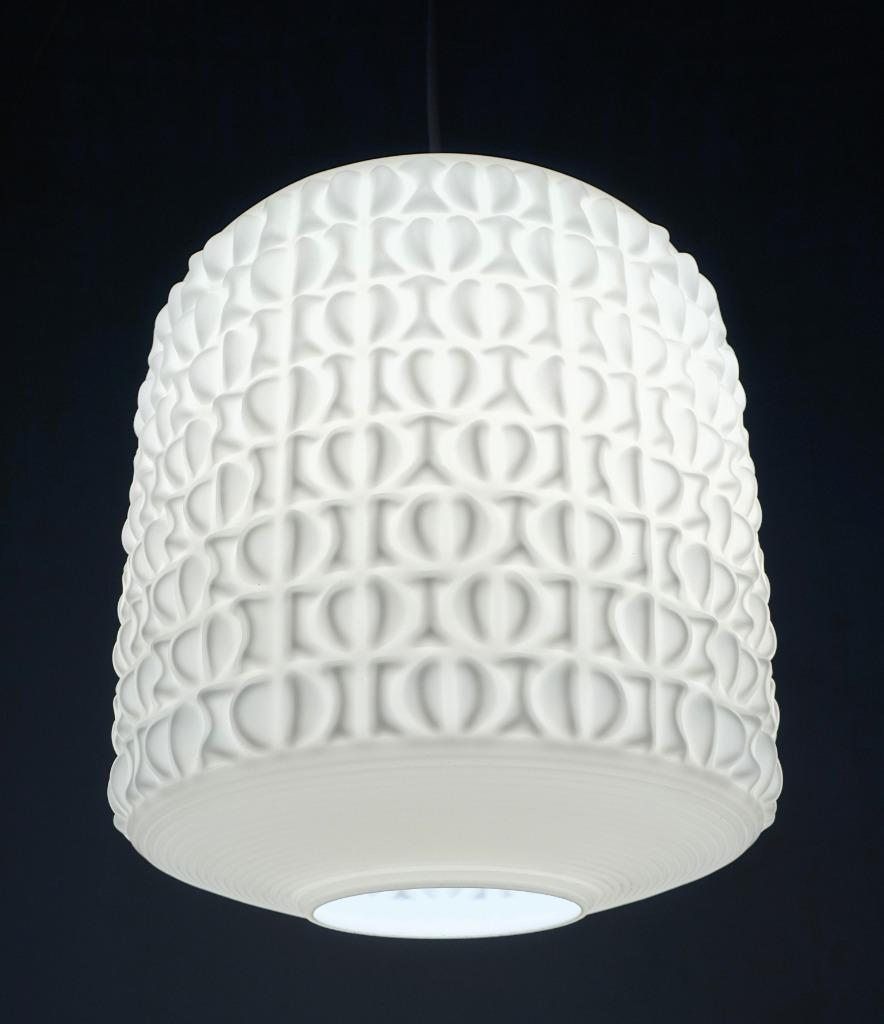 Vintage hanglamp Gangkofner opaline Peill & Putzler Cordoba, Huis en Inrichting, Lampen | Hanglampen, Gebruikt, Ophalen of Verzenden