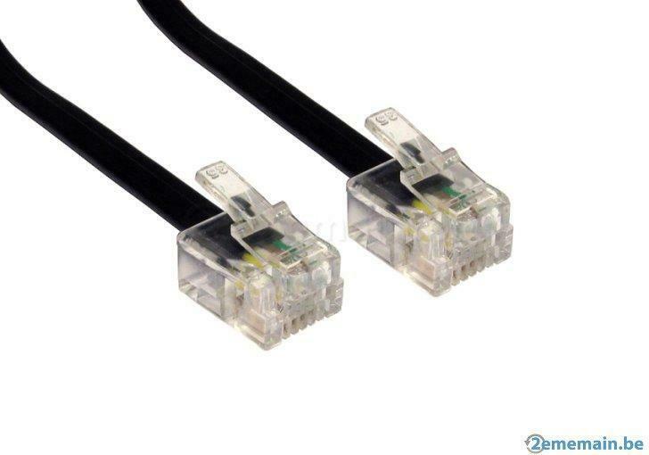 Cable RJ11 (Modem / Téléphone), Neuf