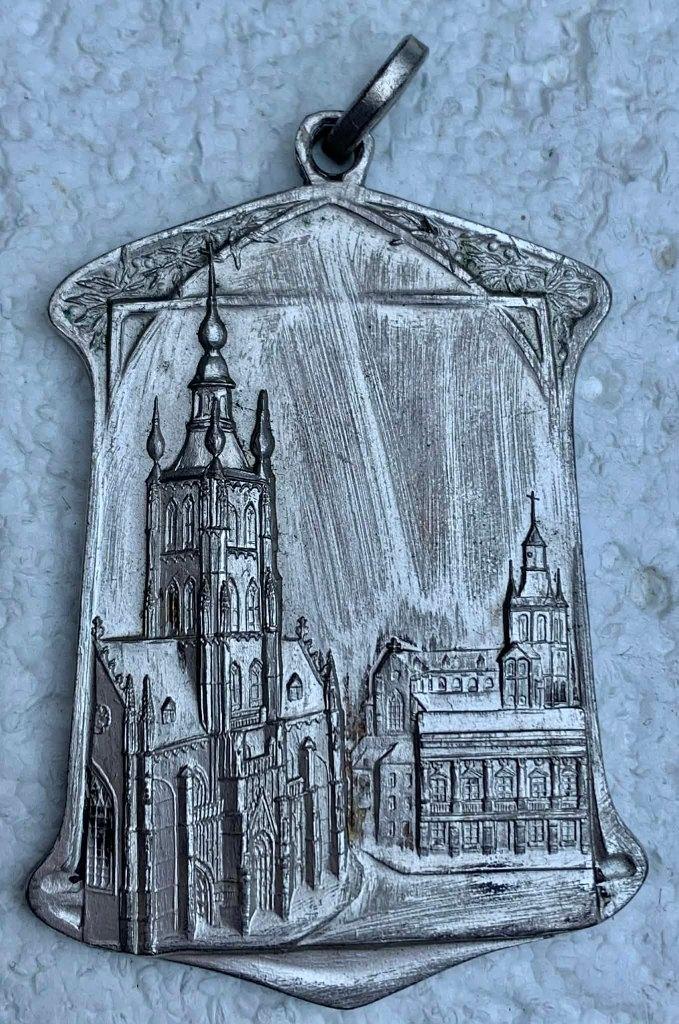 Medaille, Penning, Stad Tienen schuttersprijskamp 1938, Postzegels en Munten, Ophalen of Verzenden, Overige materialen