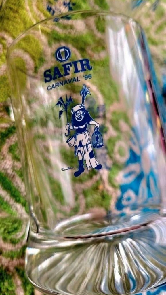 AALST Safir carnaval 1996 6xglazen, Verzamelen, Ophalen of Verzenden, Zo goed als nieuw