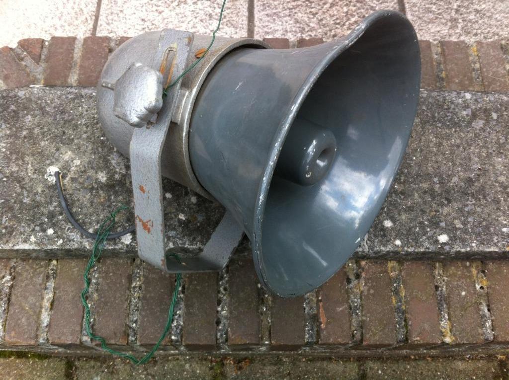 Vintage hoornluidspreker, Ophalen of Verzenden, Gebruikt, Overige typen, Overige merken