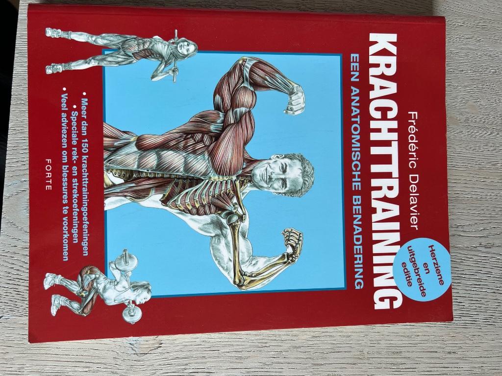Krachttraining een anatomische benadering, Enlèvement, Comme neuf, Enseignement supérieur, Frederic delavier