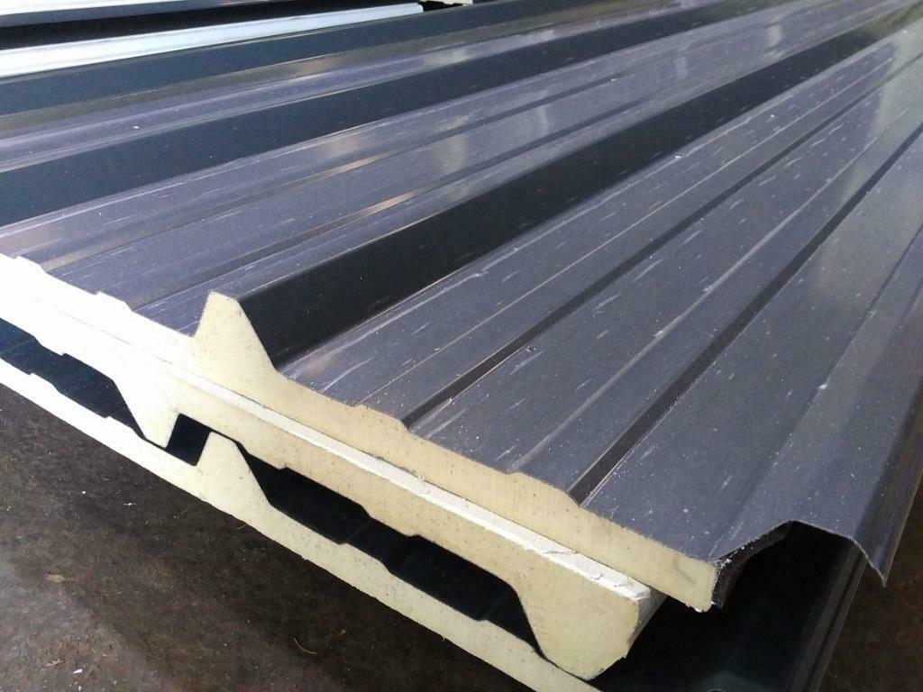 Panneaux Sandwichs Isolés ECO 30mm Gris Anthracite RAL 7016, Bricolage & Construction, Neuf, Gris, Enlèvement ou Envoi, Métal
