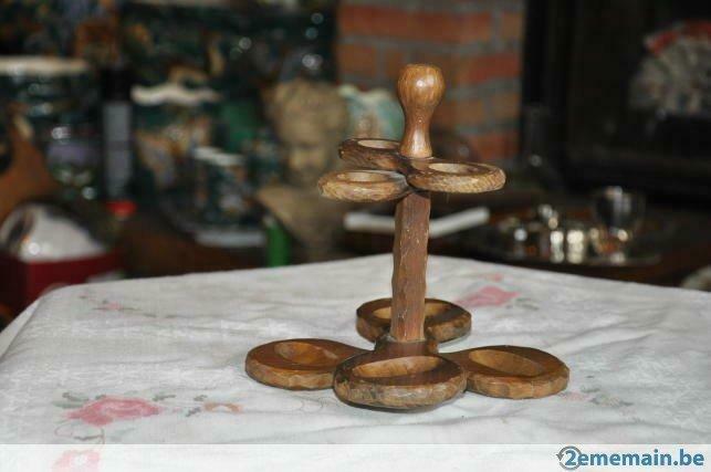 porte pipe en bois base style coquille d'huitre, Antiquités & Art, Antiquités | Accessoires de maison, Enlèvement ou Envoi