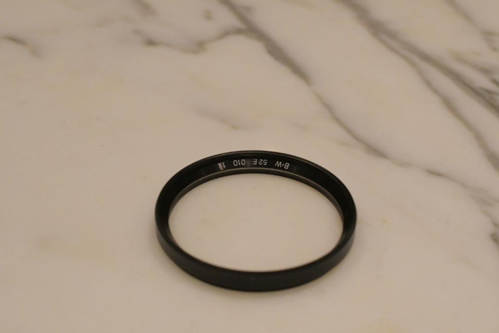 B+W UV filter 010 van 52mm, Audio, Tv en Foto, Foto | Filters, Ophalen of Verzenden, Zo goed als nieuw, 50 tot 60 mm, UV-filter