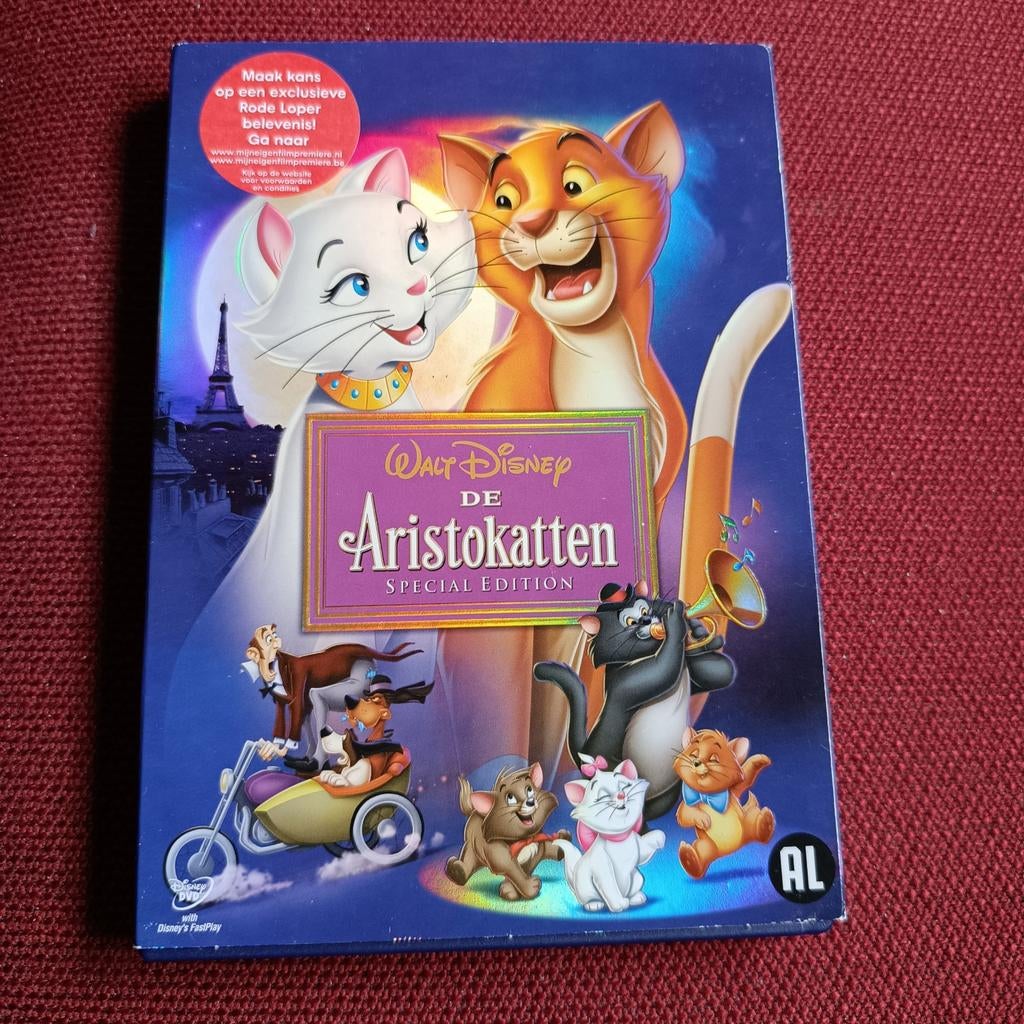 Dvd Walt Disney de aristokatten, Cd's en Dvd's, Ophalen of Verzenden, Zo goed als nieuw