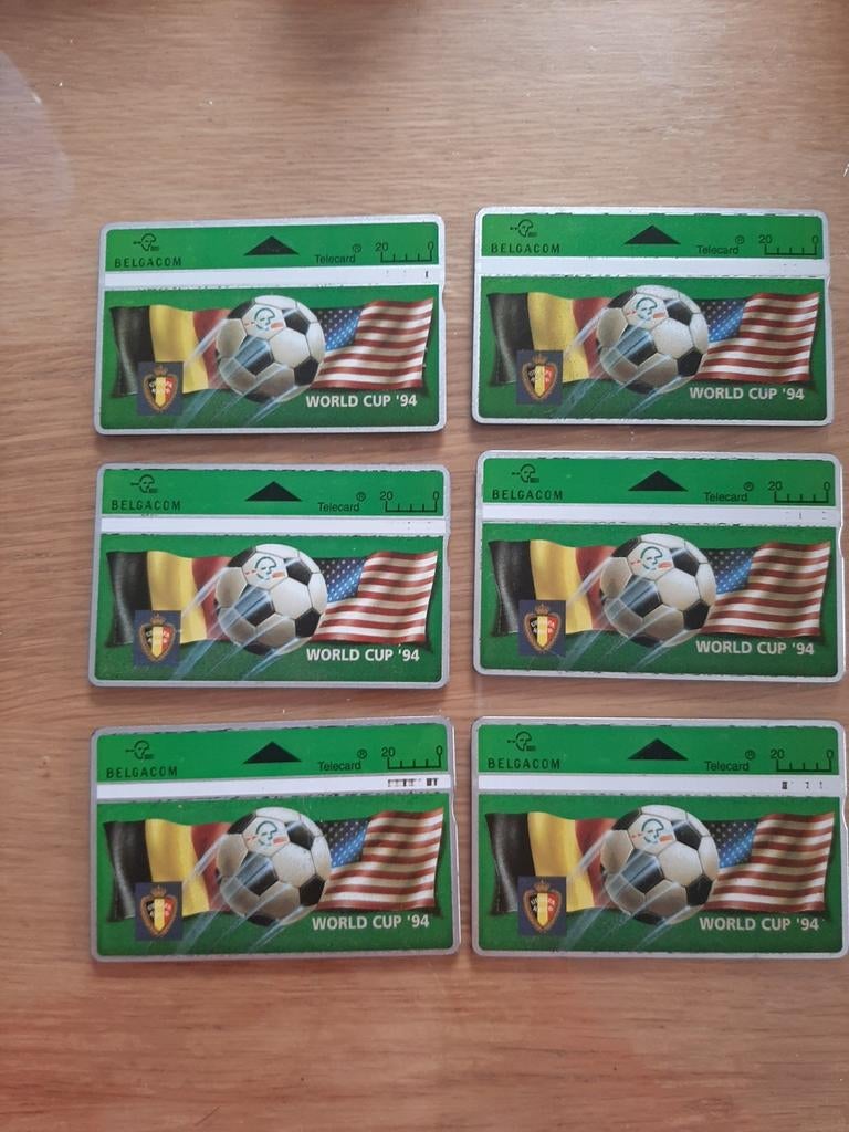 Coffret Belgacom Telecards World Cup '94 (6 pièces), Enlèvement ou Envoi