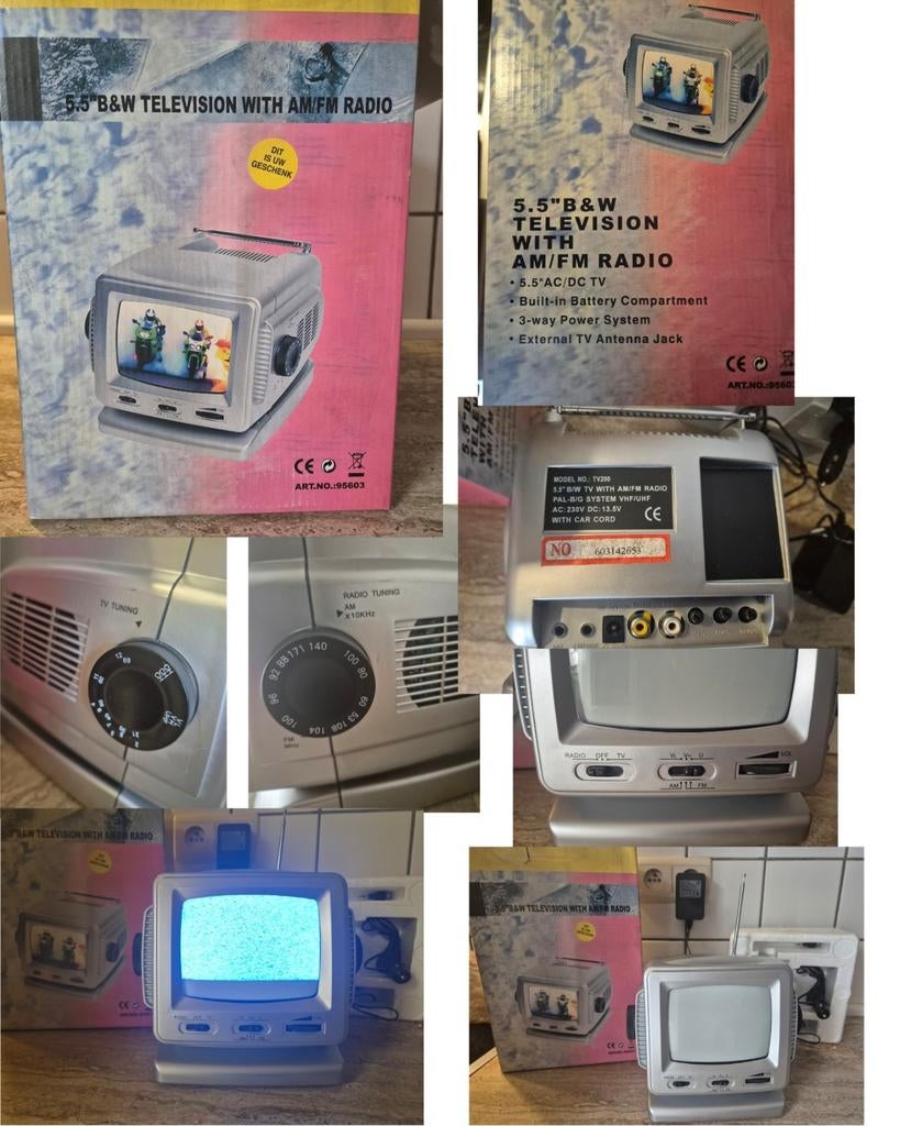 Vintage mini tv met radio functie, Audio, Tv en Foto, Ophalen, Nieuw, Overige merken