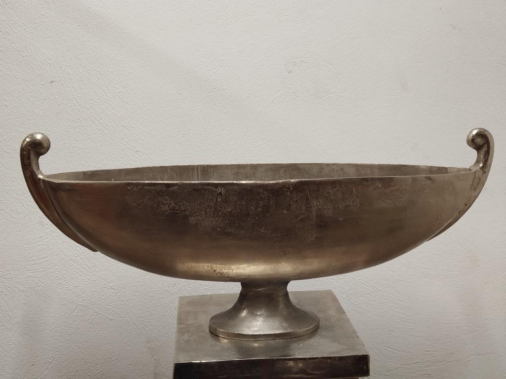 XXL decoratieve aluminium (planten)schaal/ijsemmer en zuilen, Overige materialen, Schaal, Ophalen of Verzenden, Zo goed als nieuw
