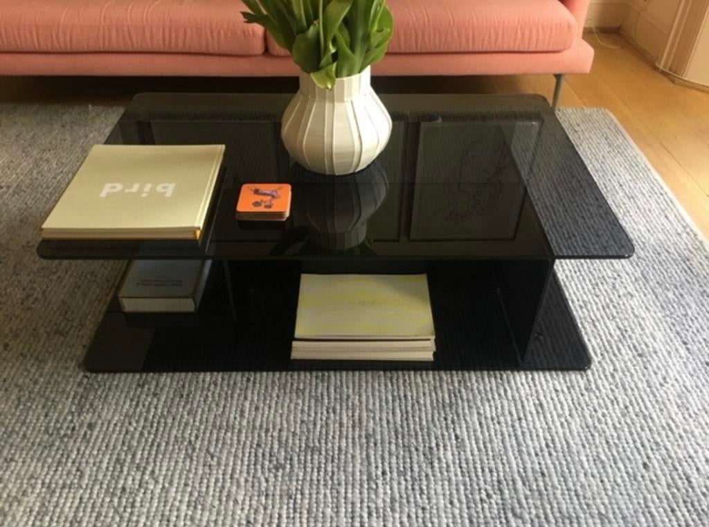 Smoke Glass Coffee Table by Matthew Hilton for Case, Moins de 50 cm, Enlèvement ou Envoi, 50 à 100 cm, 100 à 150 cm