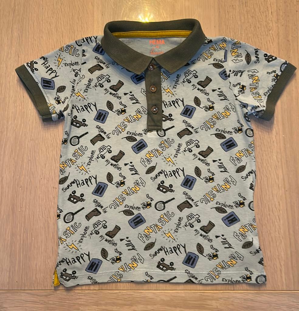 👕 Polo maat 92, Kinderen en Baby's, Kinderkleding | Maat 92, Ophalen of Verzenden, Zo goed als nieuw, Shirt of Longsleeve, Hema