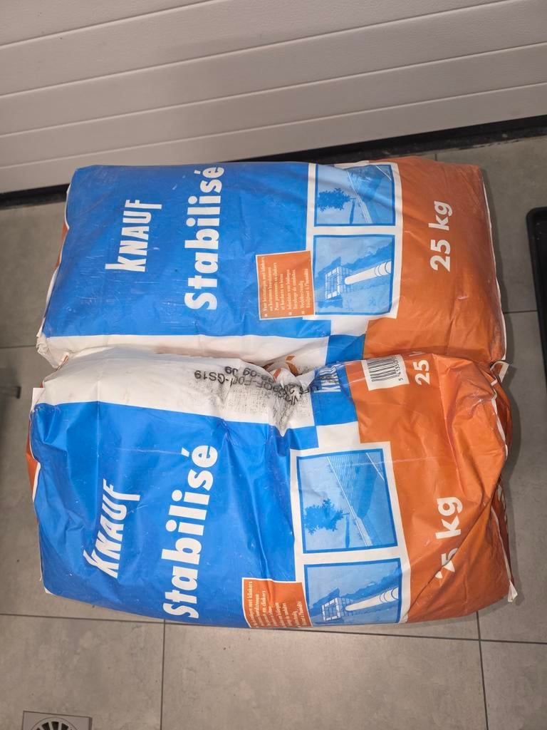 10 sacs Stabilisé KNAUF 25kg, Ophalen