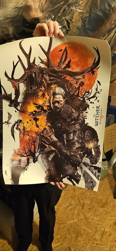 The Witcher 3 Wild Hunt - Limited Edition Poster, Games en Spelcomputers, Spelcomputers | Overige Accessoires, Nieuw, Ophalen of Verzenden