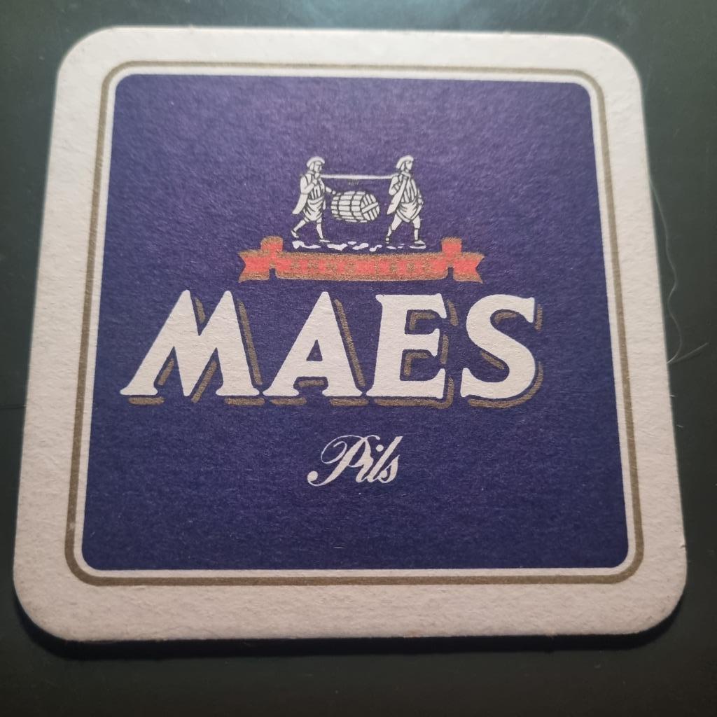 Sous Bock Maes Pils (modèle 10), Ophalen of Verzenden, Gebruikt, Viltje(s), Overige merken