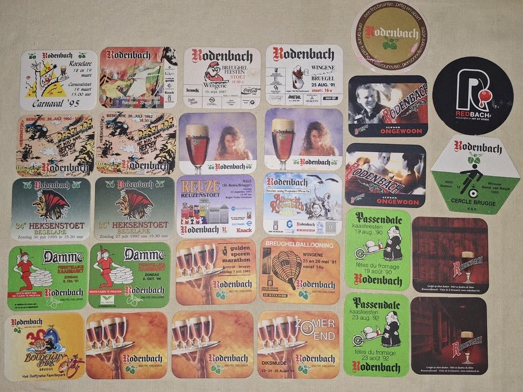 29x bierviltjes brouwerij Rodenbach Roeselare, Enlèvement ou Envoi