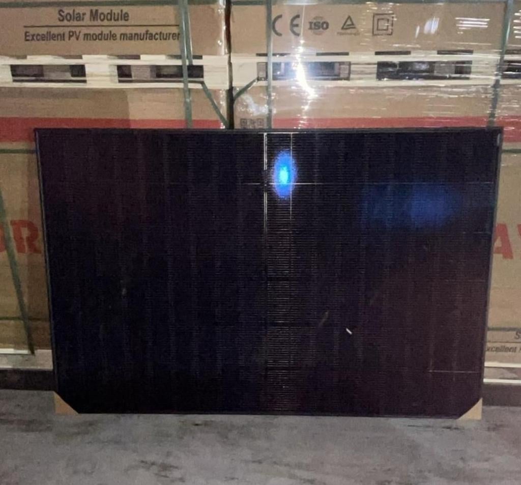 Zonnepanelen 500W/455W/450W, volledig zwart bifaciaal, Ophalen, Nieuw, Paneel, 200 wattpiek of meer