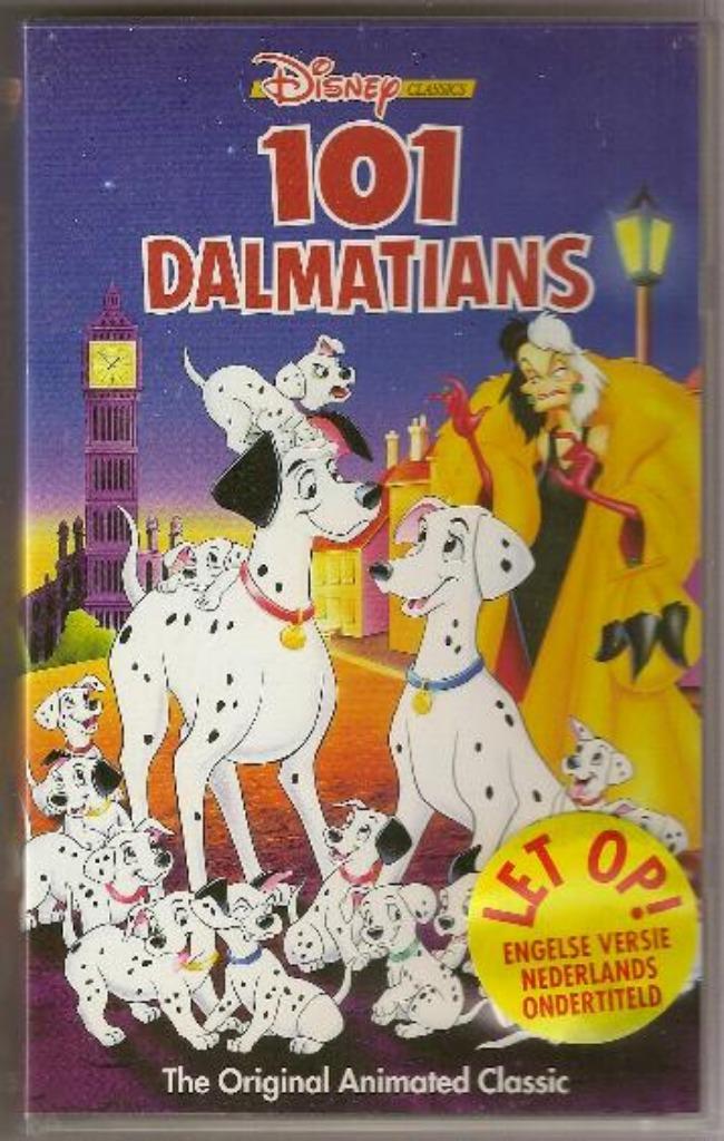DISNEY K7 VIDEO "101 DALMATIANS", Envoi, Autres personnages, Neuf, Autres types
