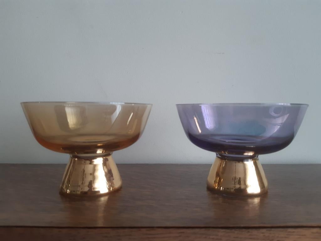2 glazen kommetjes, Ophalen of Verzenden