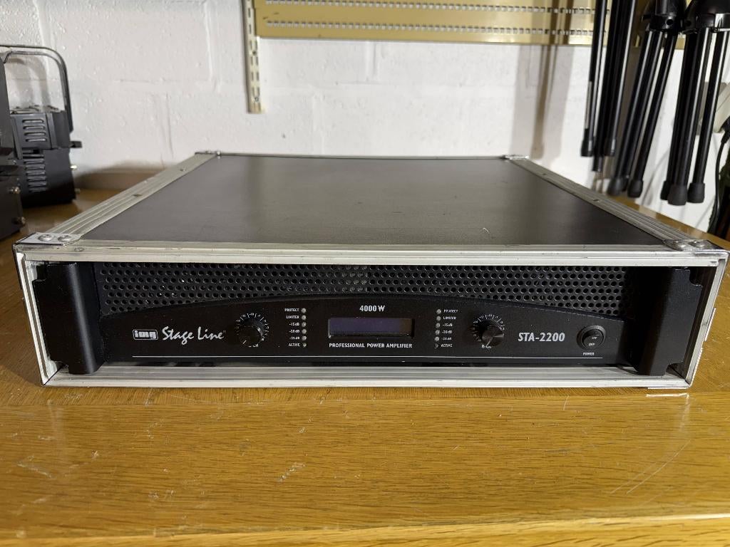 IMG Stage-Line STA 2200 Versterker flightcase, Enlèvement, Comme neuf, 1000 watts ou plus, Sono