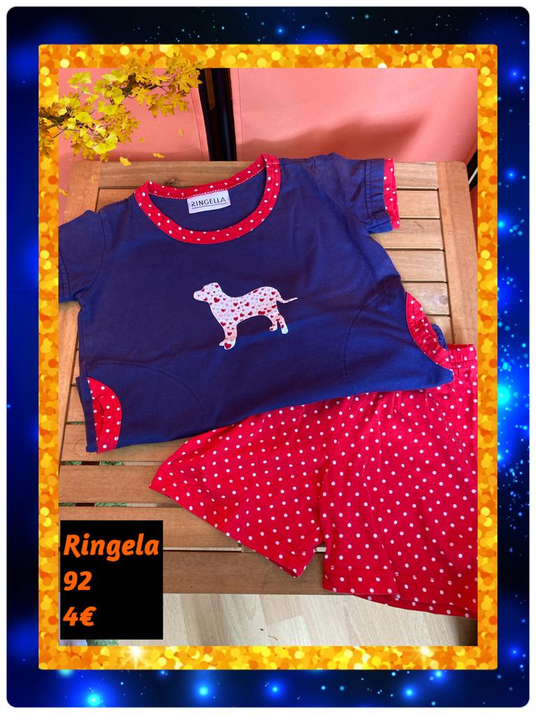 Zomersetje meisje 92. Ringela, Kinderen en Baby's, Kinderkleding | Maat 92, Ringela, Meisje, Ophalen of Verzenden, Zo goed als nieuw