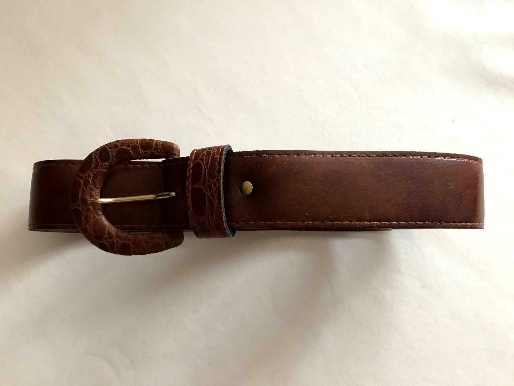 Bruine dames-/herenriem voor rok en/of broek., Ophalen, 3 tot 5 cm, Minder dan 80 cm, Nieuw