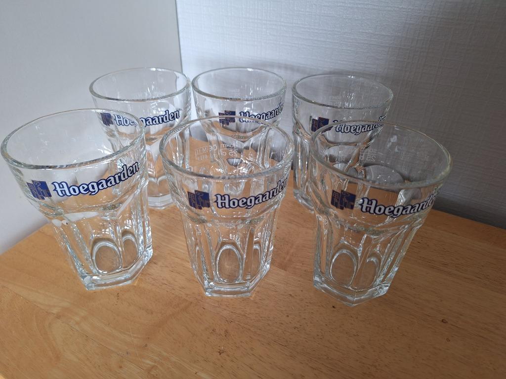 BIERGLAZEN "HOEGAARDEN", Verzamelen, Ophalen of Verzenden, Nieuw, Glas of Glazen, Overige merken