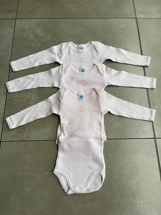 3x body lange mouwen PETIT BATEAU, Kinderen en Baby's, Ophalen of Verzenden, Nieuw, Jongetje of Meisje, Nacht- of Onderkleding