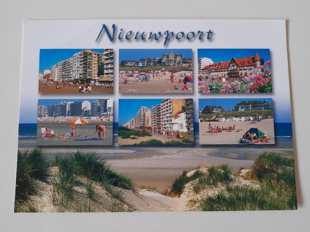 Postkaart Nieuwpoort - dijk en strand, Ophalen of Verzenden, 1980 tot heden, Ongelopen, West-Vlaanderen