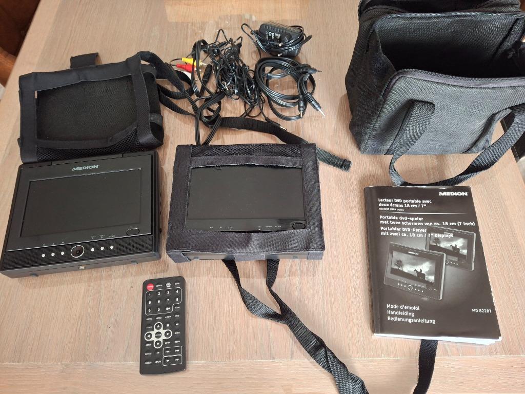 DVD speler voor in de auto 2 schermen, Ophalen