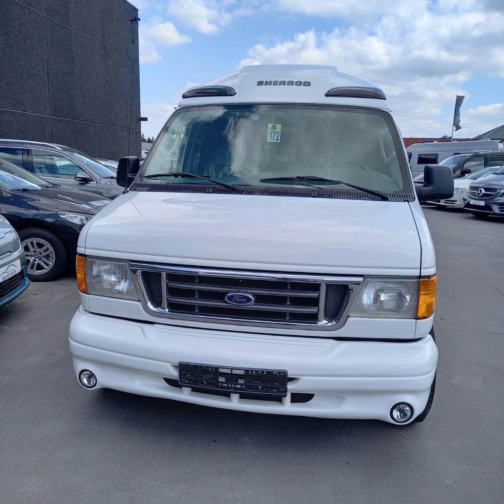 Camper Ford Econoline E150 bouwjaar 2005, Auto's, Automaat, Leder en Stof, Wit, Grijs