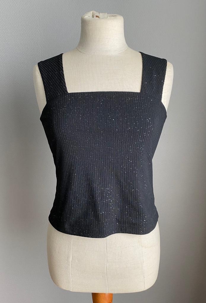 Zwart topje Joseph Ribkoff maat 36, Sans manches, Taille 36 (S), Joseph Ribkoff, Comme neuf