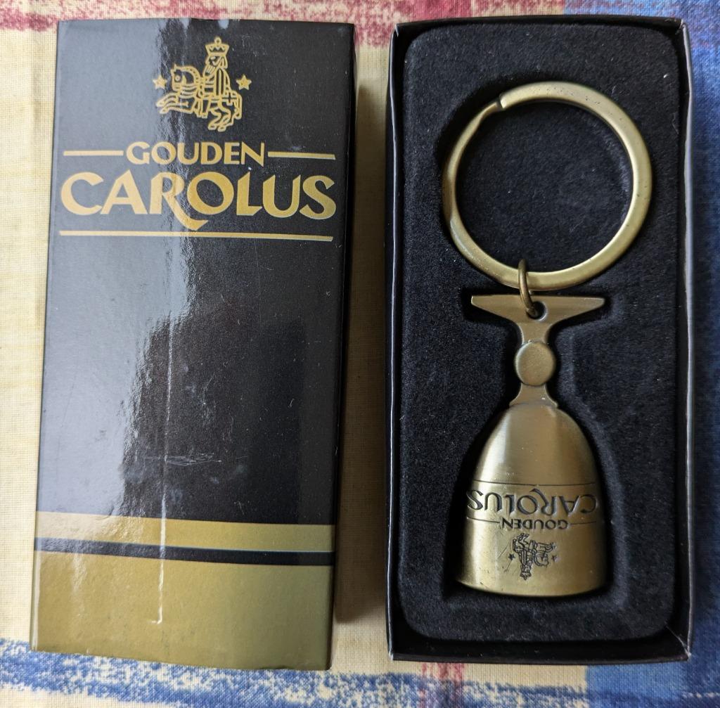 Gouden Carolus flessenopener en sleutelhanger, Ophalen of Verzenden, Nieuw, Merk