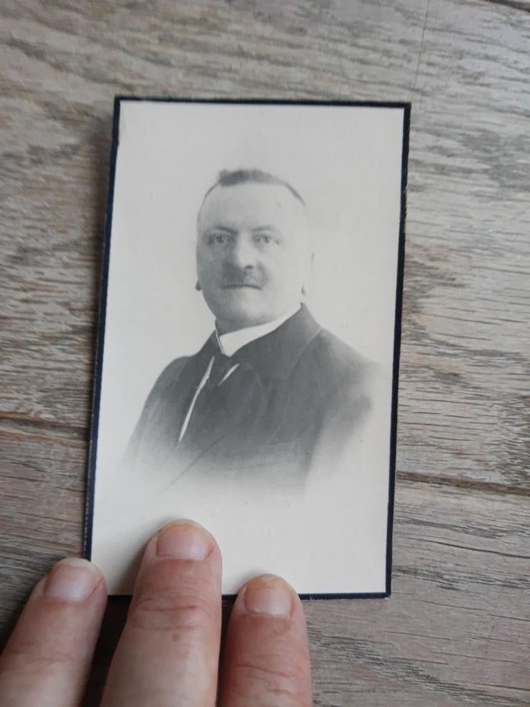 Bp burgemeester Asper + militair kruis 14-18, 1877-1945, Ophalen of Verzenden