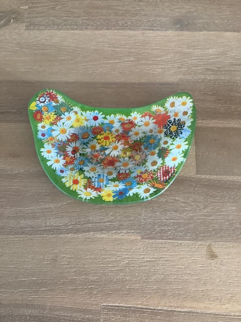 Plat fleurs en forme de poule, Enlèvement ou Envoi, Comme neuf, Verre, Autres styles