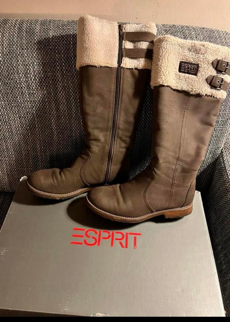 Laarzen Esprit 38, Ophalen, Gedragen, Bruin