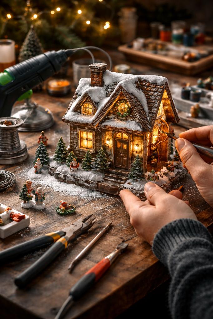 Herstelling van Kapotte Kersthuisjes&Kerstdecoratie enz.., Diversen, Kerst, Ophalen of Verzenden