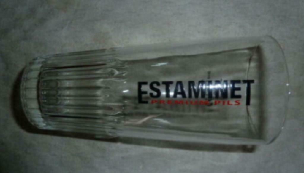 #D bier glas ESTAMINET Premium Pils 0,25L M12 Brouwerij Palm, Verzamelen, Ophalen of Verzenden, Nieuw, Bierglas