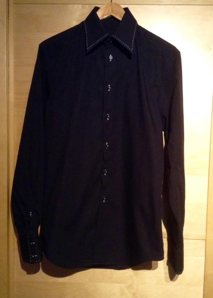 Chemise Zara homme S, Tour de cou 38 (S) ou plus petit, Comme neuf, Noir, Enlèvement ou Envoi