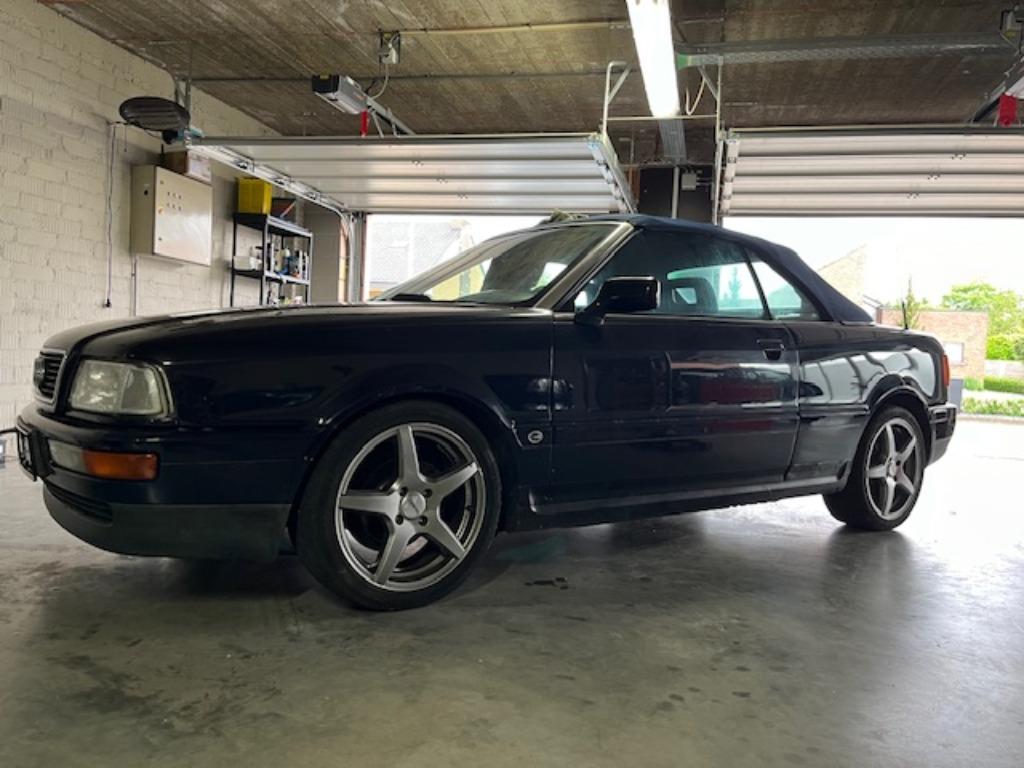 Audi 80 cabrio 2.3 *Oldtimer* Automaat * Garantie mogelijk*, 4 zetels, Cabriolet, Blauw, Leder en Stof