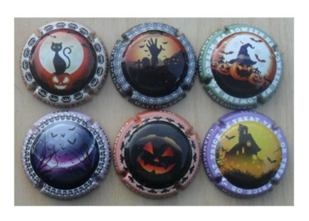 Champagne capsules - Generieken - Halloween 2022 (G 1280), Verzamelen, Ophalen of Verzenden
