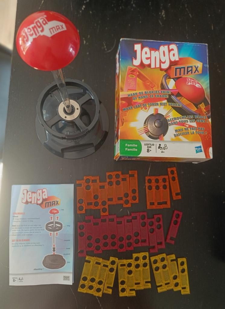 Jenga Max Hasbro, 1 ou 2 joueurs, Enlèvement ou Envoi, Utilisé, HASBRO