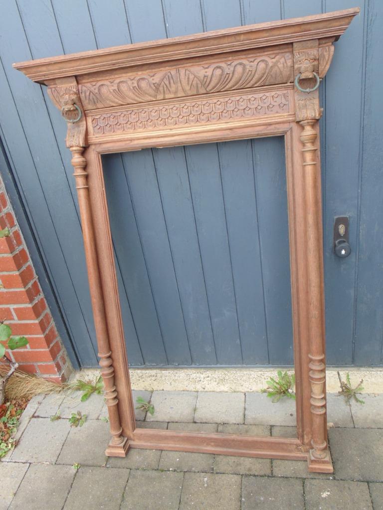 Très ancien encadrement "Tête de lion", Antiquités & Art, Antiquités | Miroirs, Enlèvement, Rectangulaire, 50 à 100 cm, 100 à 150 cm