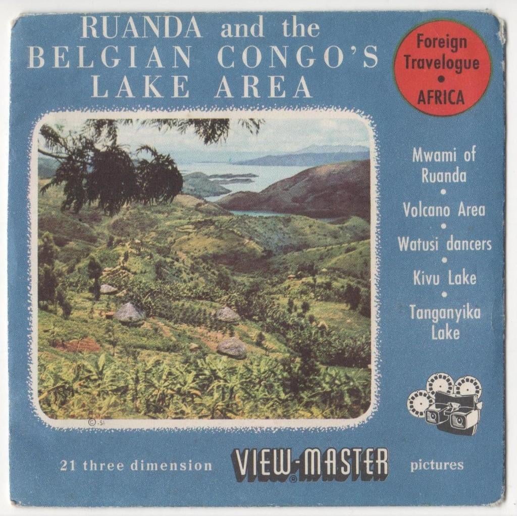 View-master Ruanda Rwanda Belgian Congo Lake Area 3791 2 3, Antiquités & Art, Enlèvement ou Envoi