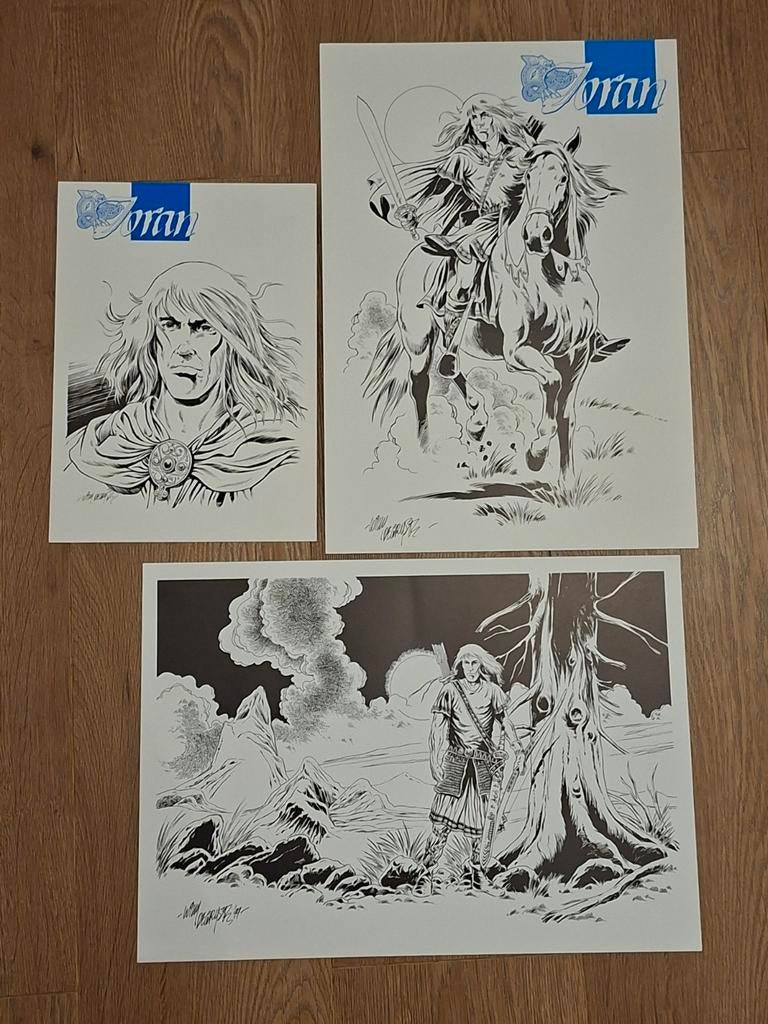 Willy Degryse - 3x Ex-libris Joran, Ophalen of Verzenden, Overige figuren, Zo goed als nieuw, Plaatje, Poster of Sticker