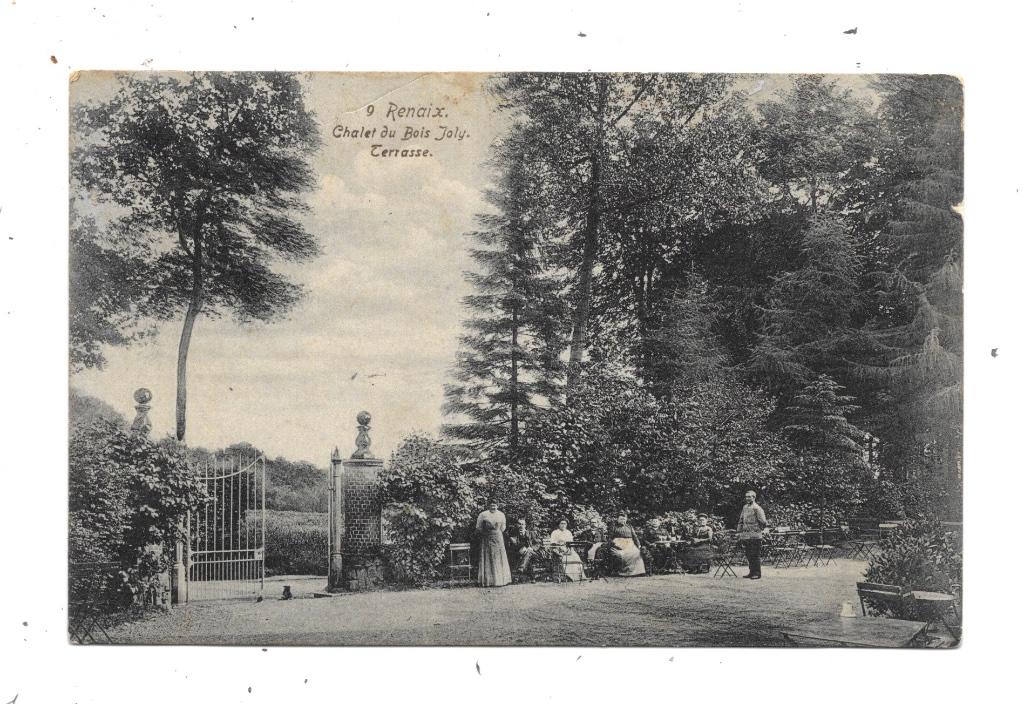 Renaix NA40: Chalet du Bois Joly. Terrasse, Envoi, Avant 1920, Non affranchie, Flandre Orientale