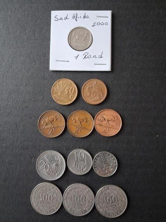 Zuid-Afrika/West-Afrika partij oude munten 1965-1990, Verzenden, Zuid-Afrika, Setje