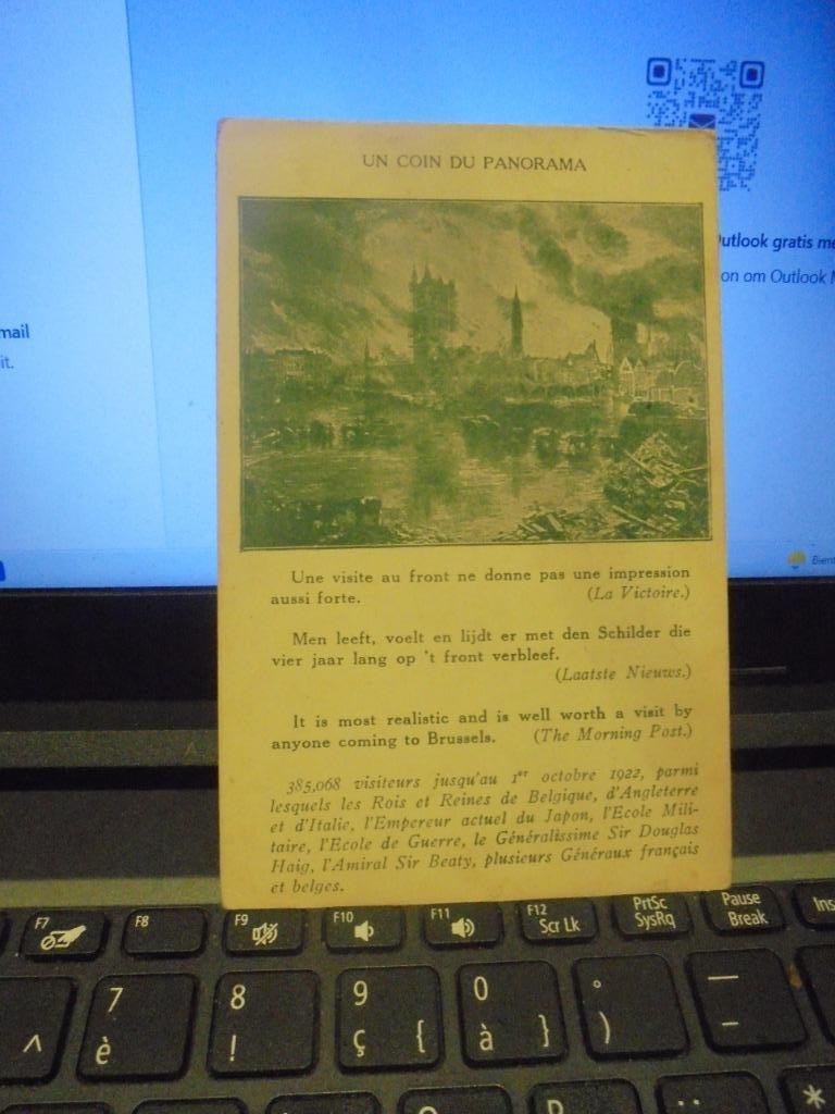 panorama de la bataille de l'Yser, Collections, Enlèvement ou Envoi, Armée de terre, Photo ou Poster